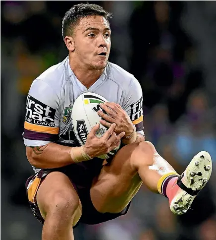  ??  ?? Kodi Nikorima could find himself playing anywhere in the Kiwis spine at the World Cup