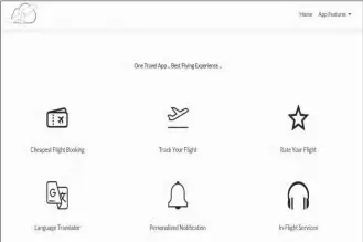  ??  ?? The applicatio­n allows tracking flights so users can keep a close eye on flights of their relatives or friends