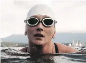  ?? — RYU.COM FILES ?? Jessi Harewicz trained for her English Channel swim last month in the waters off Kitsilano Beach.