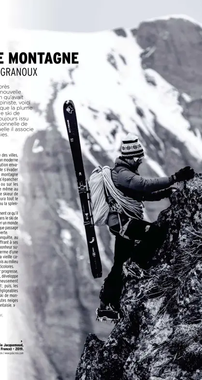  ?? Julien Lacroix / www.julacroix.com ?? Le skieur de montagne : Mathéo Jacquemoud, Contamines-Montjoie (Haute-Savoie, France) - 2019. ©