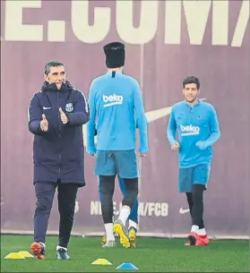  ?? FOTO: MANEL MONTILLA ?? Valverde quiere que el equipo juegue con una intensidad muy alta