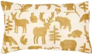  ??  ?? Gold & Ivory Animal Silhouette Pillow, $39.50, Indigo, chapters.indigo.ca.