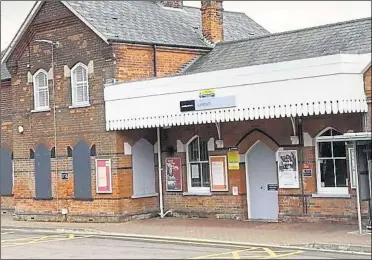  ?? ?? Lenham Railway Station, which is 140 years old, was at risk of being axed in favour of a new stop serving a nearby developmen­t
