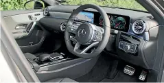  ??  ?? The A-class gets an impressive new interior that is easily the best in its segment.