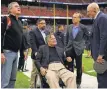  ?? JEB BUSH, LEFT, AND GEORGE H. W. BUSH, CENTER, BY ERIC CHRISTIAN SMITH, AP ??