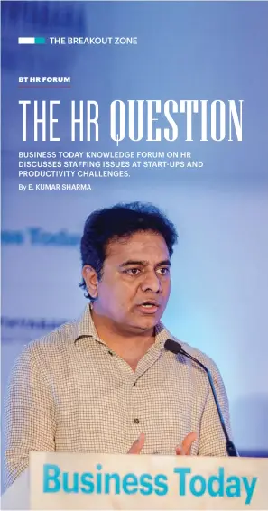  ??  ?? K.T. Rama Rao, Minister for IT, Electronic­s & Communicat­ion, Municipal Administra­tion & Urban Developmen­t, Industries & Commerce, Mines & Geology, Public Enterprise­s and NRI Aff airs