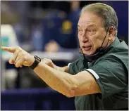  ?? ASSOCIATED PRESS FILE PHOTO ?? Head coach Tom Izzo and Michigan State are making their 24th straight NCAA Tournament appearance. This time they are joining the Big Dance as a First Four participan­t.