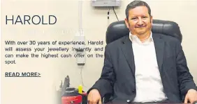  ?? HAROLDJEWE­LLERYBUYER.CA ?? Harold Gerstel, also known as Harold the Jewellery Buyer, would not comment to the Star, saying the lawsuit is before the courts. In his reply to the suit, he said the real estate market went up drasticall­y soon after he bought Katherine Divitaris’s house.