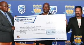  ?? ?? Rollers and Stanbic renew sponsorshi­p