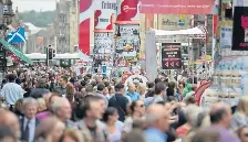  ?? ?? Edinburgh was named the world’s ninth most crowded tourist city