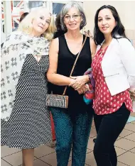  ??  ?? From left: Caribbean Manager of Royal Academy of Dance Diane Bernard, Carolyn Chin-Yee and her daughter, Samantha out to enjoy the Australian Ballets’ 2015 encore season.