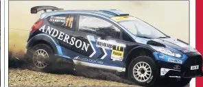  ??  ?? Anderson was losing enjoyment in rallying during 2017 BRC year