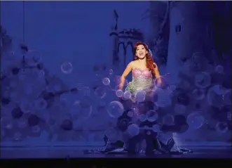  ??  ?? Diana Huey stars as Ariel in “The Little Mermaid.”