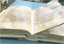  ?? COURTESY PHOTO ?? Many historical court documents are preserved using cellulose acetate lamination. Historians have noted that the process damages documents over time, and the Library of Virginia has sent a report to state leadership to address the issue.