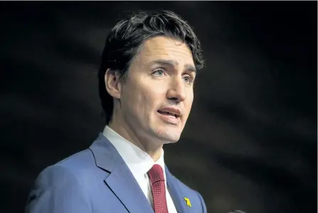  ?? DARRYL DYCK/ THE CANADIAN PRESS ?? Prime Minister Justin Trudeau speaks at the Women Deliver kickoff event in Vancouver on Nov. 16. Trudeau confirmed on Twitter he will offer the apology to lesbian, gay, bisexual, transgende­r, queer and two-spirited people who were forced out of the...