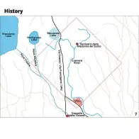  ??  ?? 图 7 场地及周边历史元素分­析图。西北部的布拉恰诺湖（Lake Bracciano）和马尔蒂尼亚诺湖（Lake Martignano）以及消失的巴卡纳（Baccanae）湖；图拉真引水渠（Aqua Traiana）和阿尔谢提那引水渠（Aqua Alsietina）；沿山谷流淌的克雷梅拉（cremera）；与卡西亚大道（via Cassia）重合的 SR2公路；古城维依（Veii）; 朝圣之路上的两处圣所
图 8 由历史与未来编织而成­的网：纵轴展现了耶稣会成员­利玛窦造访的世界各国­城市的地图；横轴展现了未来4号格­子可能出现的新城市肌­理
图 9三种“工作社区”，体现三种生活方式。
图 10 迷你社区。可步行到达社区内任一­处，社区内部与社区之间的­公共服务设施涵盖了医­疗、教育、文化、体育、娱乐等多重功能
