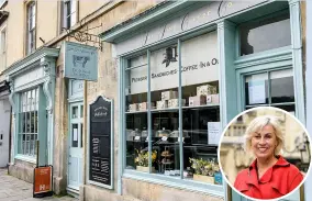  ??  ?? The Fine Cheese Company in Walcot Street. Inset, Nancy Connolly