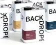  ?? BACKDROP/INSTAGRaM ?? Backdrop paint comes in a striking, modern rectangula­r canister.