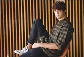  ?? Associated Press photo ?? Noah Centineo poses for a portrait to promote his Netflix film, “To All the Boys I’ve Loved Before,” in Los Angeles last week.