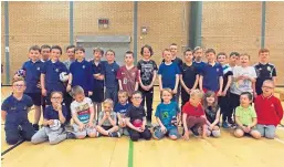  ??  ?? Children who took part in the Boys’ Brigade Sports Day.