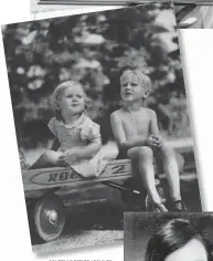  ?? GOUZENKO ESTATE ARCHIVES ?? Evelyn and her brother Andrei, circa 1947, soon after the Gouzenkos were relocated with a new identity to Port Credit, Ont.