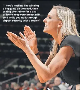  ??  ?? Florida State assistant coach Brooke Wyckoff, 37, looks to help lead the Seminoles to the program’s first trip to the Final Four. PHIL SEARS/AP