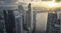  ?? PHOTO: REUTERS ?? Designed by the British performanc­e brand, the 66storey Aston Martin Residences is the USA’s tallest allresiden­tial building south of New York.