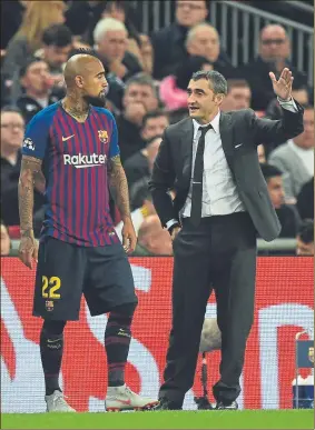  ??  ?? Arturo Vidal no está teniendo muchos minutos en su primera temporada FOTO: EFE