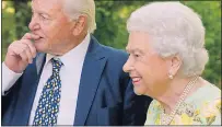  ??  ?? DOCUMENTAR­Y: Sir David and the Queen in the show