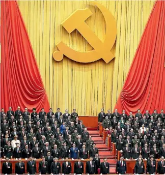  ?? PHOTO: GETTY IMAGES ?? The Communist Party Congress amended the party constituti­on but the absence of an obvious heir to the president was notable.