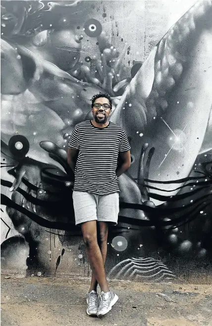  ?? Pictures: Alon Skuy ?? Kagiso Lediga has collaborat­ed with some of SA’s top creative talent, including Hugh Masekela, Black Coffee and Loyiso Gola.