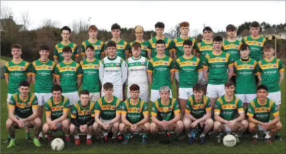  ??  ?? St Brendan’s Team who will play Tralee CBS in the Corn Ui Mhuiri.