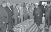  ?? PTI PHOTO ?? Iranian President Hassan Rouhani visits the Qutb Shahi tomb at Ibrahim Bagh in Hyderabad on Friday.