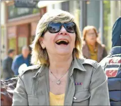  ?? ERIC FEFERBERG/AFP ?? Emmanuel Macron’s adviser Michele ‘Mimi’ Marchand sits at the terrasse of a cafe in Le Touquet last year.