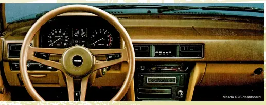  ?? ?? Mazda 626 dashboard