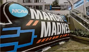  ?? Lori Van Buren/times Union ?? The lobby of MVP Arena ahead of the women’s NCAA Tournament. All four days are essentiall­y sold out, with more than 14,000 fans a day expected.