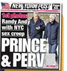  ??  ?? Andrew’s dealings with Kevin Spacey (left with Prince Charles) and Jeffrey Epstein (above) were controvers­ial.