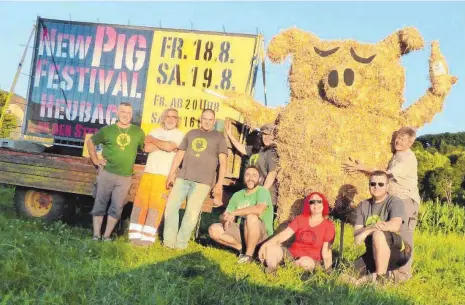  ?? FOTOS: VERANSTALT­ER ?? Die Macher des Heubacher New-Pig-Festivals sind gerüstet.