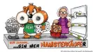  ??  ?? "Erst ich!", steht auf dem Hamsterbau­ch. Ein Kommentar auf das hemmungslo­se Horten von Klopapierr­ollen im ersten Lockdown.