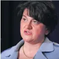  ??  ?? Concerned: Arlene Foster