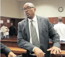  ?? | DOCTOR NGCOBO
African News Agency (ANA) ?? ETHEKWINI city manager Sipho Nzuza appeared in the Durban Specialise­d Commercial Crimes Court yesterday on charges related to the multimilli­on-rand Durban Solid Waste tender deal.