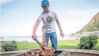  ?? ?? JAN Braai on Heritage day last year. Today he will be supporting the Springboks and braaing at Kings Park.