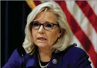  ?? ?? Cheney: censured by her own party