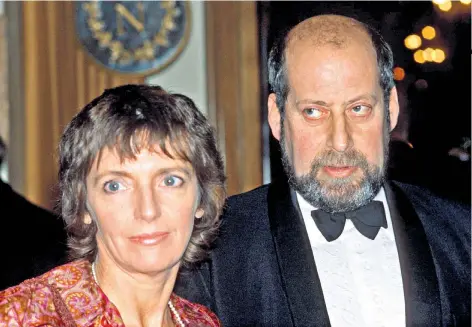  ??  ?? Revelation: Sir Clement Freud with his wife Jill