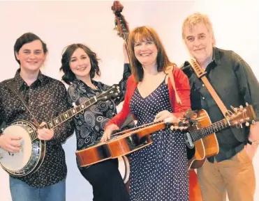  ??  ?? Musical family
The Mairs Family Band, with Louise, second from right