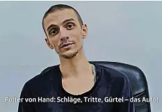  ?? SRF/RUNDSCHAU ?? Einer der Schweizer Häftlinge erzählt in der Rundschau.