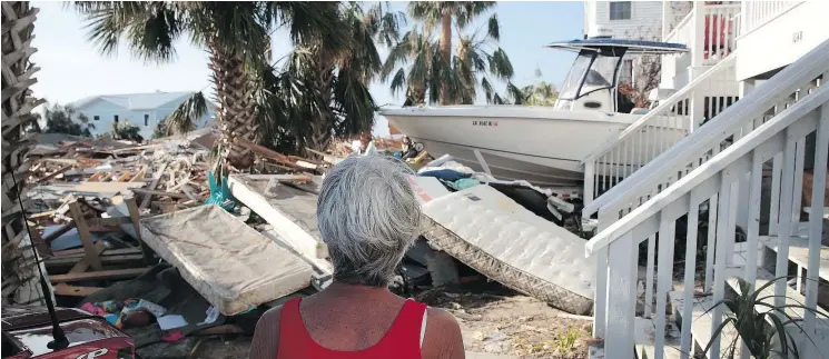  ?? — GETTY IMAGES FILES ?? Debris from hurricane Michael litters Mexico Beach, Fla., last month. The storm is one of the issues Patrick Johnston has had to contend with on the road.