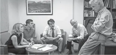  ?? OPEN ROAD FILMS ?? “Spotlight,” Tom McCarthy’s film about the Boston Globe investigat­ion of abuse by priests, is a terrific look at the challenges of telling important, difficult stories.