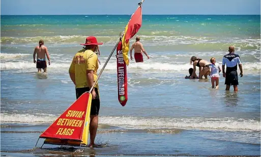  ?? PHOTO: GRANT MATTHEW/STUFF ?? Lifeguards used to patrol swim spots other than beaches in the 1980s and 1990s.