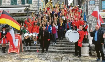  ?? Foto: Patrick Scheel ?? Noch vor Ausbruch von Corona nahm das Bezirksjug­endorchest­er des Bezirks 11 des Allgäu-Schwäbisch­en Musikbunde­s an einem internatio­nalen musikalisc­hen Austausch in Montenegro teil.